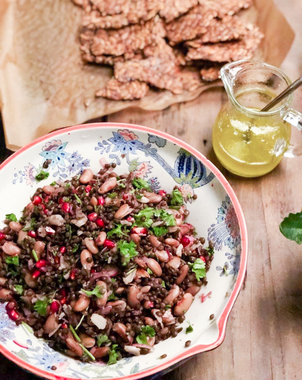 Lins- och bönsallad med en touch av Tabbouleh