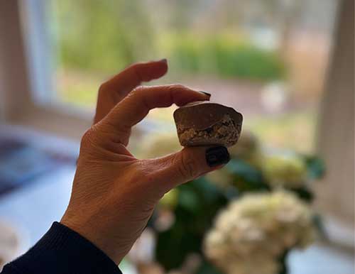 Raw snickers cheesecake