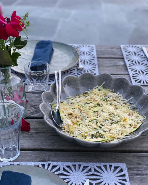 Zucchini carpaccio